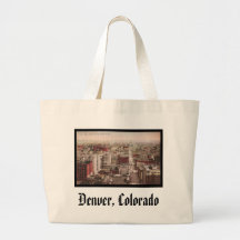1910's View of Denver, CO from The D & F Tower Canvas Bags