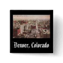 1910's View of Denver, CO from The D & F Tower Pins