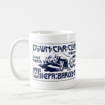 1911 Barcelona Car Club Mugs