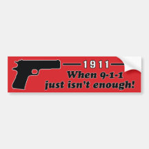 1911 BUMPER STICKERS