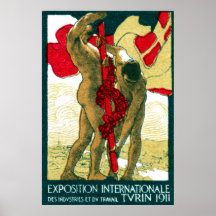 1911 Turin Italy Poster