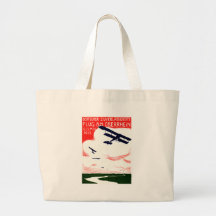 1912 German Aviation Poster Bag