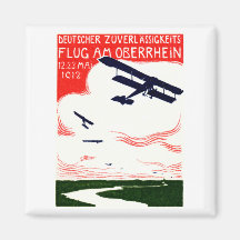 1912 German Aviation Poster Magnet