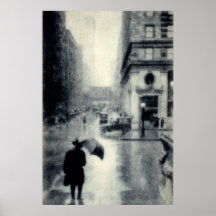 1912 Rainy Day in Chicago Poster