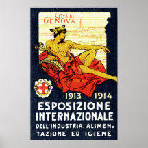 1913 Genoa Expo Poster