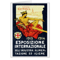 1913 Genova Expo Poster Card