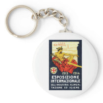 1913 Genova Expo Poster Keychain