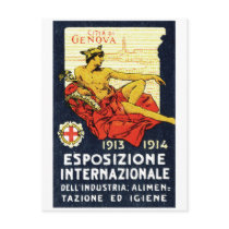 1913 Genova Expo Poster Postcard