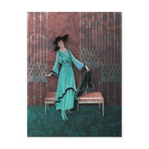 1913 Luxe: Vintage Fashion in Aqua and Rose