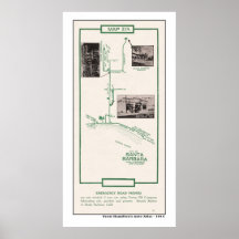 1914 Map, City of Santa Barbara Poster