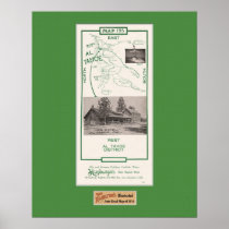 1914 Map of Tahoe Area, Al Tahoe Posters