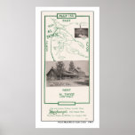 1914 Map of Tahoe Area Poster