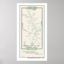1914 Map of Yosemite Valley Posters
