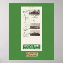 1914 Map, Orr's Ranch and Callao Poster