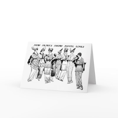 1914 Skirts Fashions Illustration Card by Jakestuff