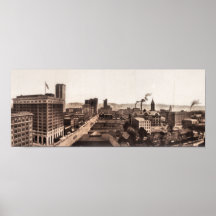 1914 Skyline, Birmingham, AL Yard Long Photo Posters