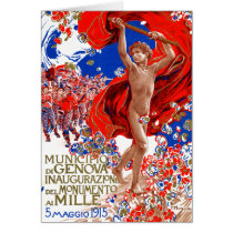 1915  Garibaldi Victory Poster Greeting Card