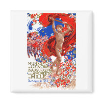 1915  Garibaldi Victory Poster Refrigerator Magnet
