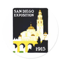 1915 San Diego Exposition Sticker