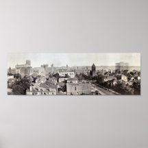 1916 Skyline of Birmingham, AL Vintage Photograph Poster