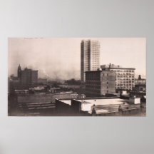 1916 Skyline of Birmingham, AL Vintage Photograph Poster
