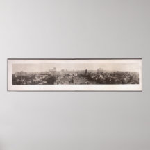 1916 Skyline of Birmingham, AL Yard Long Photo Poster