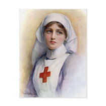 1916 Vintage Reproduction Nurse Postcard