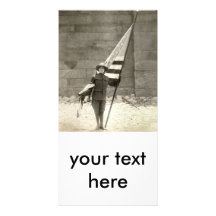1917 Patriotic Beauty Personalized Photo Card