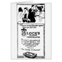 1919 Easter candy newspaper ad Card