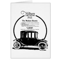 1919 Milburn electric car illustration Greeting Card