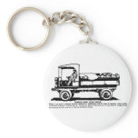 1919 Nash Truck illustration Keychains