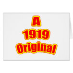 1919 Original Red Card