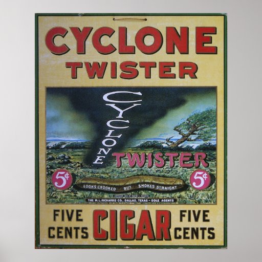 1920s Cyclone Twister Print