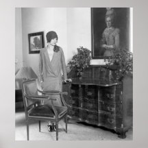 1920s Fashion Cloche Hat Posters