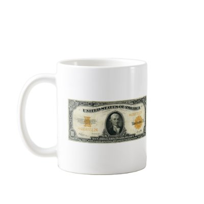 1922-Gold-Certificate-Gold Coffee Mug by iluvtshirts