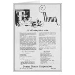 1922 Noma vintage automobile advertisement Card