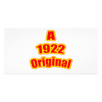 1922 Original Red Customized Photo Card