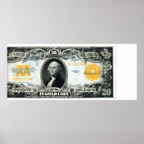 1922 US Gold Certificate Print