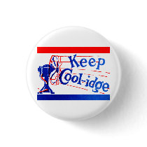 1924 Keep Coolidge Button