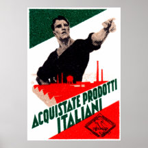1925 Buy Italian Products Poster
