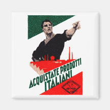 1925 Buy Italian Products Poster Refrigerator Magnet