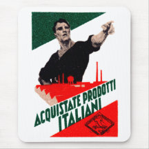 1925 Buy Italian Products Poster Mouse Pads