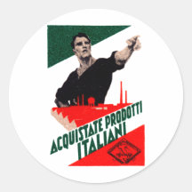 1925 Buy Italian Products Poster Sticker