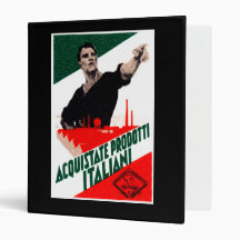 1925 Buy Italian Products Poster Vinyl Binders