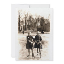 1925 Girlfriends Ice Skating