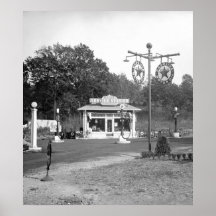 1925 Old Gas Station Posters
