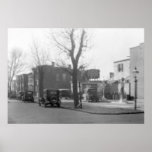 1925 Old Gas Station Posters