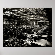 1925 Testing Automobile Motors Posters