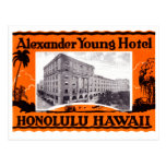 1925 Young Hotel Honolulu Hawaii Post Cards