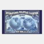 1926 International Philatelic Expo New York Rectangle Sticker